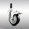Service Caster 4 Inch 316SS Black Poly Swivel 3/4 Inch Expanding Stem Caster Lock Brake SCC SCC-SS316TTLEX20S414-PPUB-BLK-34 - alternate 1